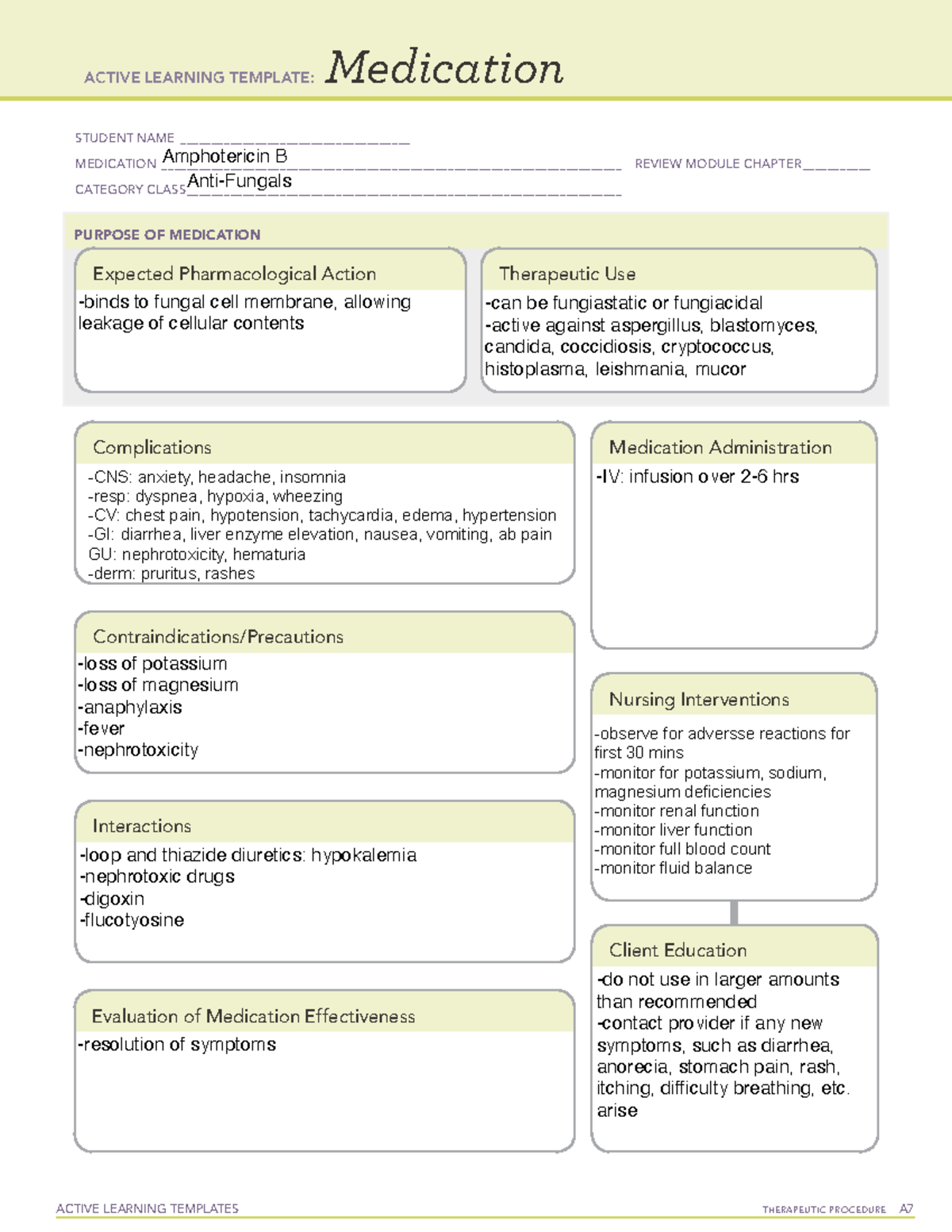 12 Amphotericin B - Drug Template - ACTIVE LEARNING TEMPLATES ...