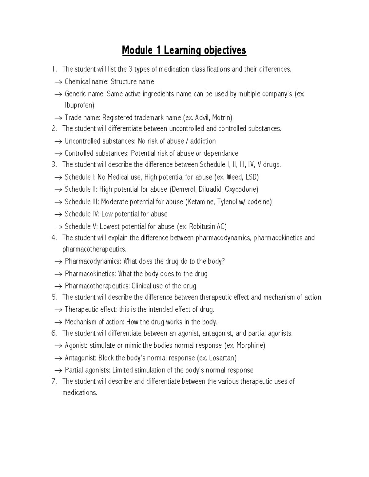 Module 1 Learning objectives - Module 1 Learning objectives The student ...