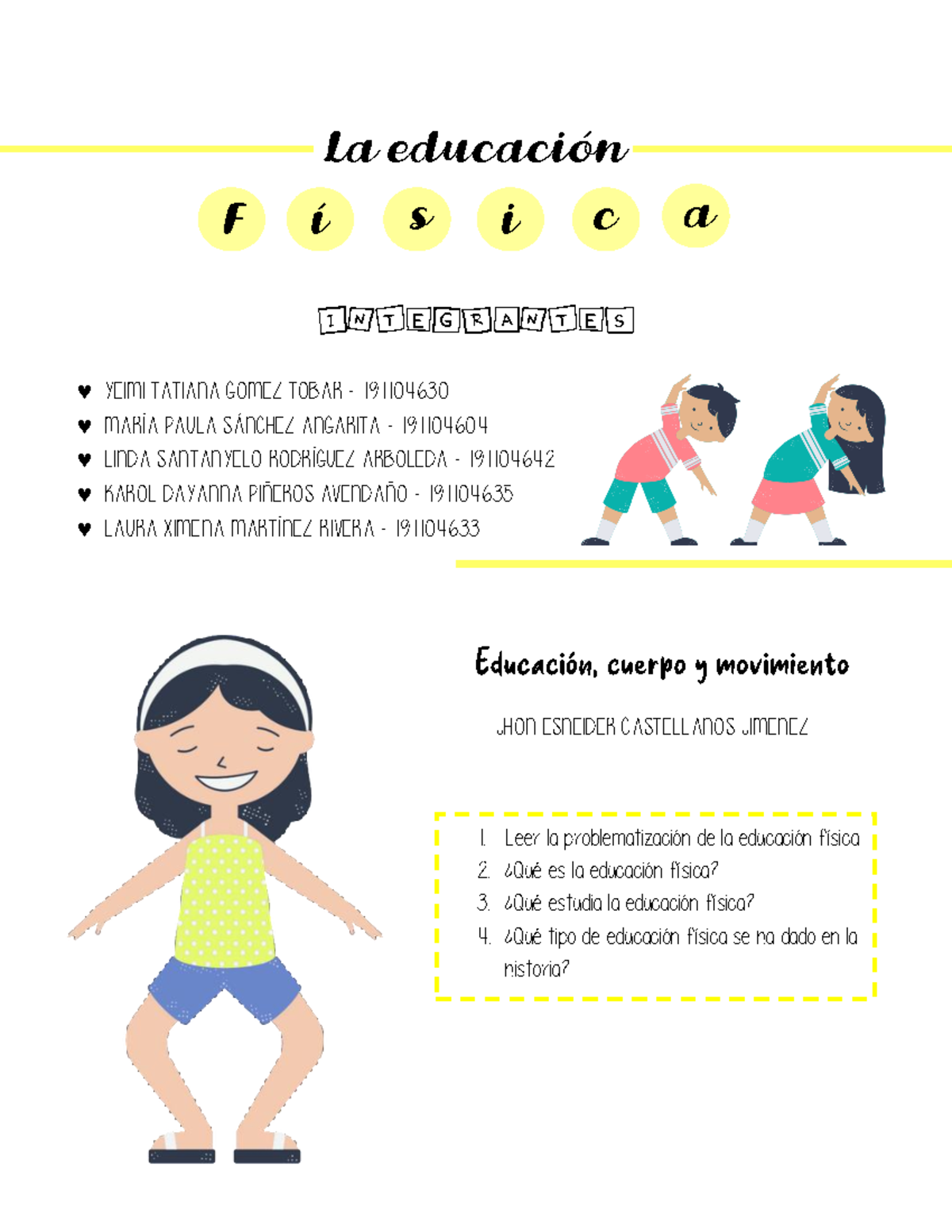 Ilustraci贸n cuerpo humano habilidades f铆sicas