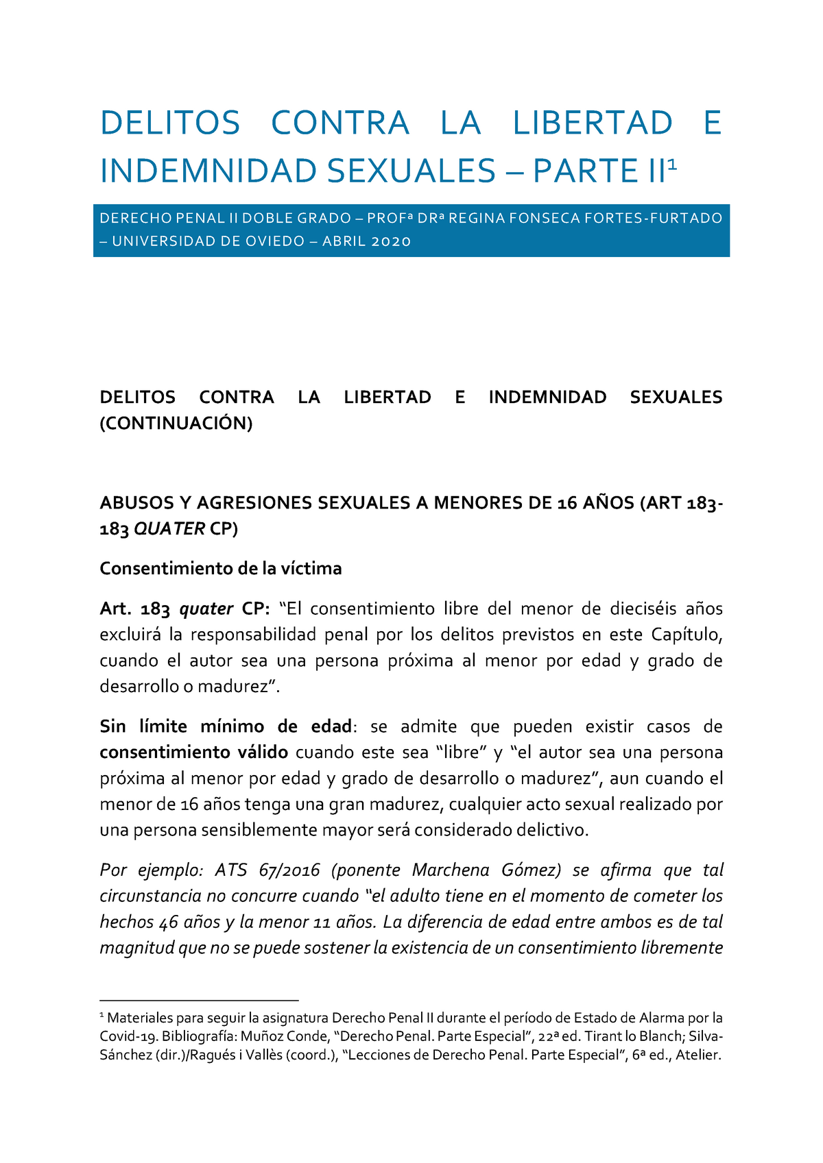 Libertad E Indemnidad Sexuales Parte Ii Delitos Contra La Libertad E Indemnidad Sexuales 6260