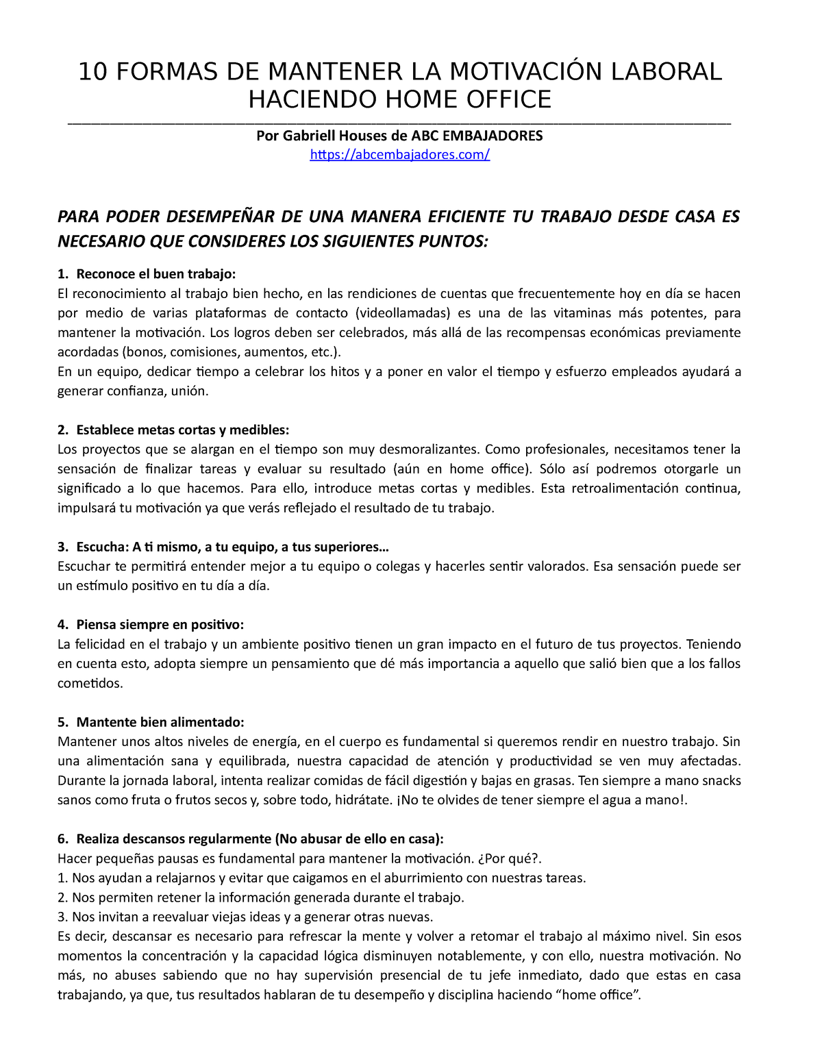 Formas De Mantener La Motivacion Labo Formas De Mantener La Motivaci N Laboral Haciendo