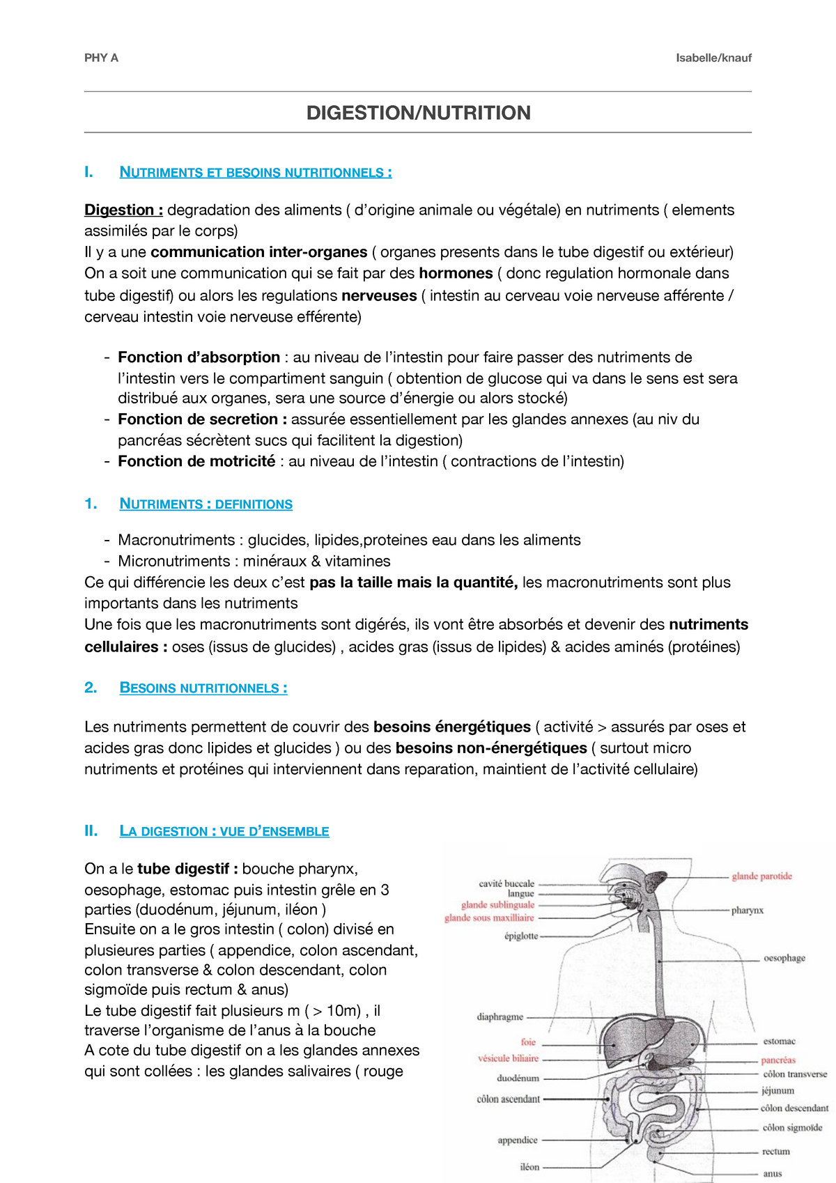 Phya 1 Phya Biochimie Ups Studocu