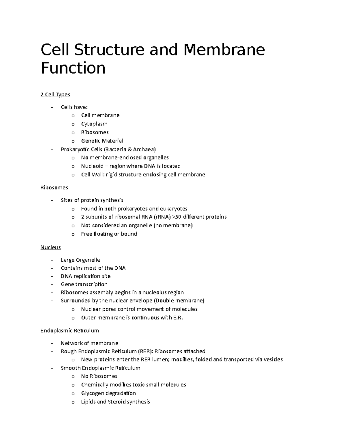 cell-structure-and-membrane-function-cell-structure-and-membrane