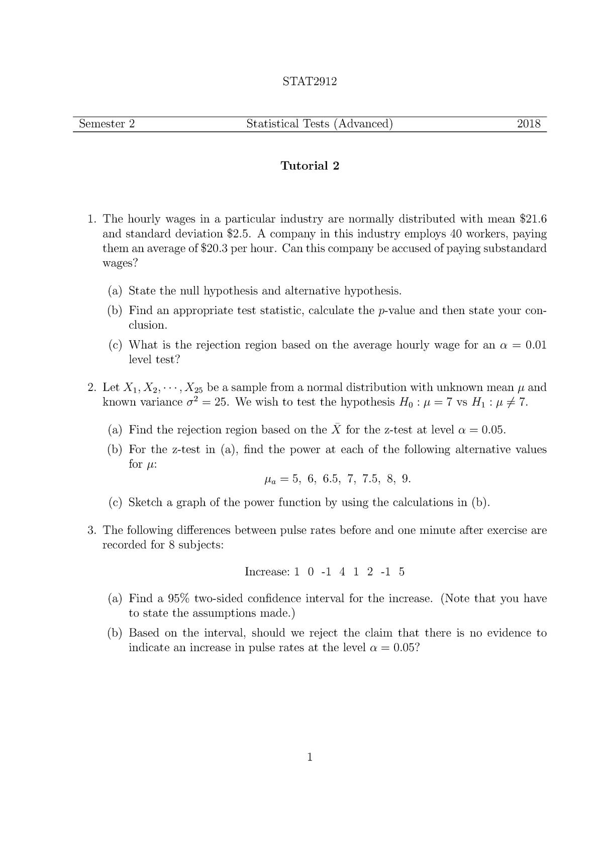 Tutorial 2 T Tests Studocu