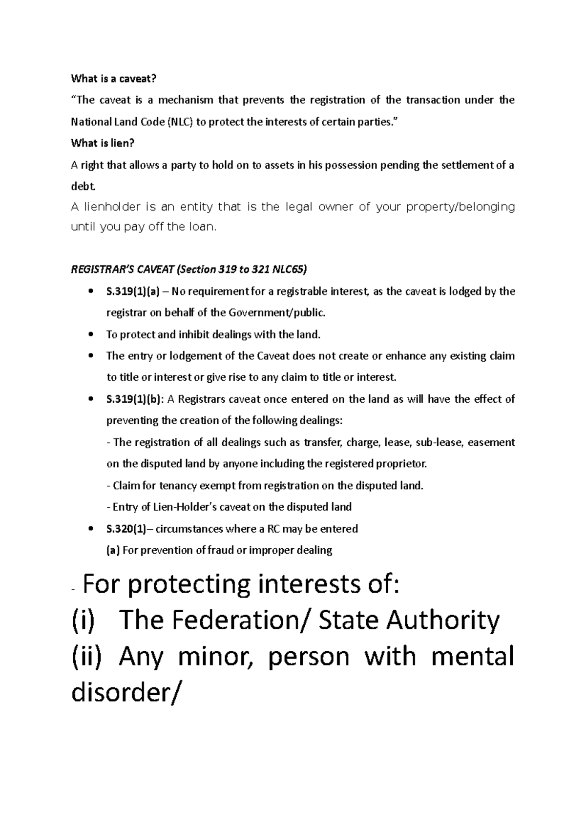 Brief note on caveat What is a caveat? “The caveat is a mechanism