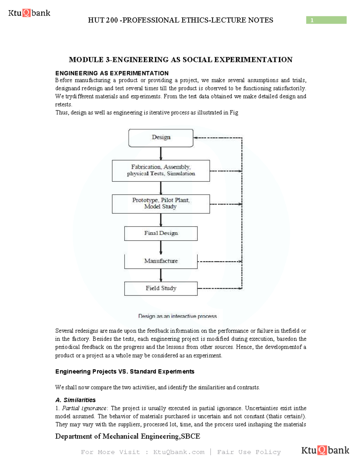 Module 3 notes - Department of Mechanical Engineering,SBCE MODULE 3 ...