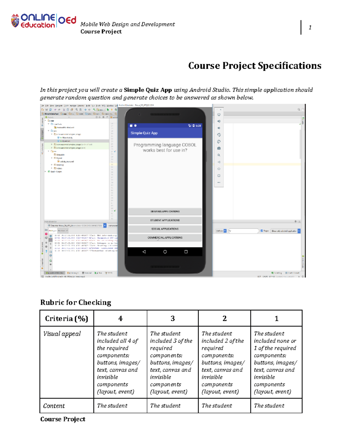 Course Project (23) - Mobile Web Design and Development Course Project ...
