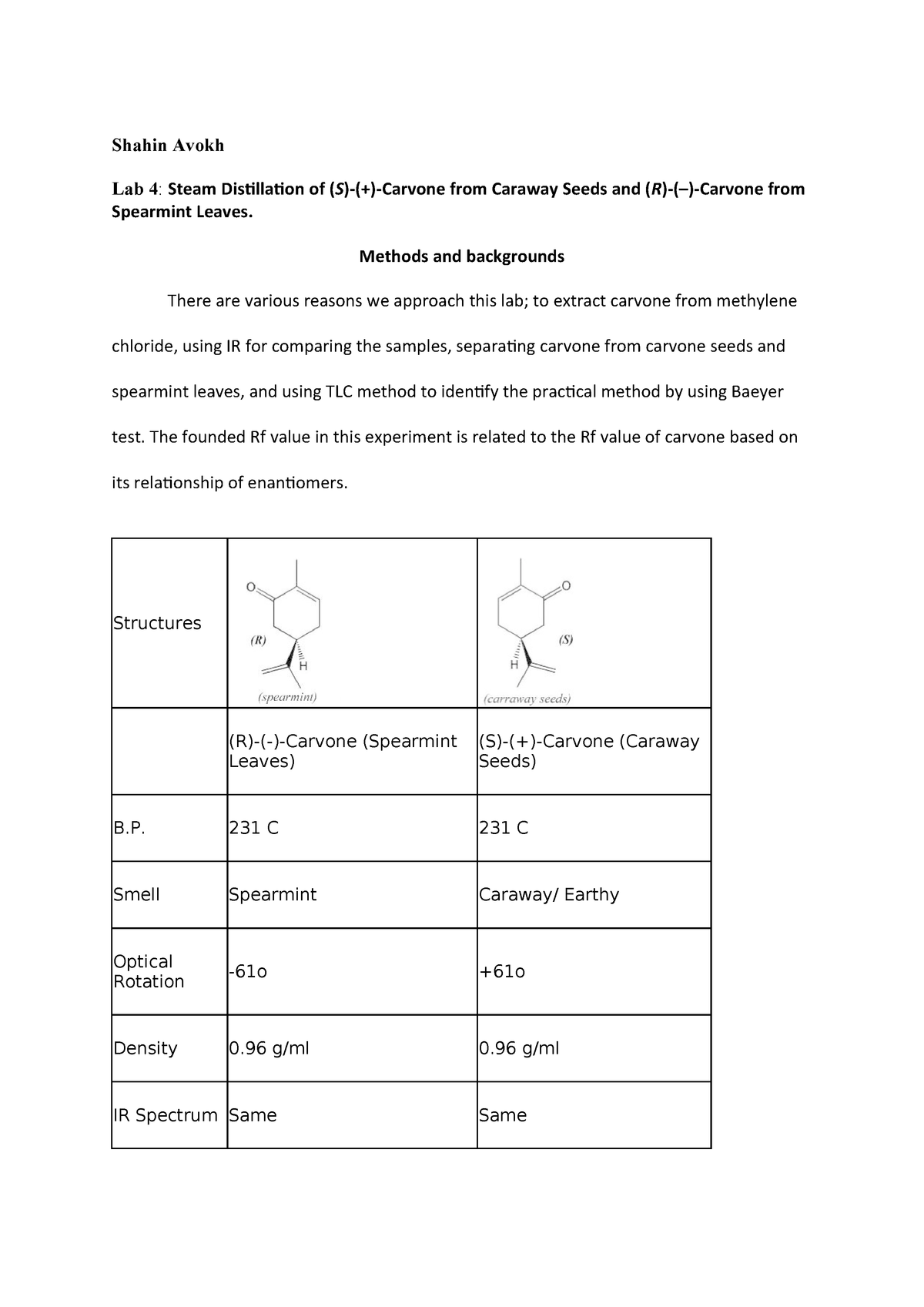 Lab 3 Lab Report 3 Chem 233 Uic Studocu