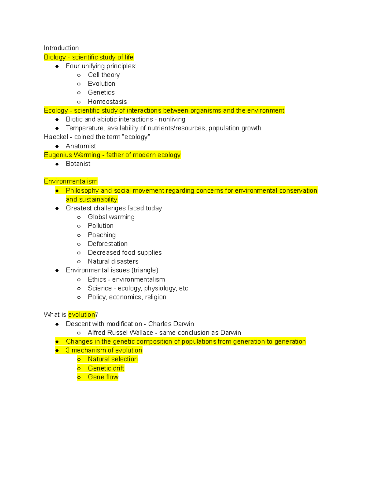 Ecology Evolutionary Biology Unit 1 Introduction Biology Scientific Study Of Life Four Ecology Evolutionary Biology Unit 1 Introduction Biology Scientific Study Of Life Four