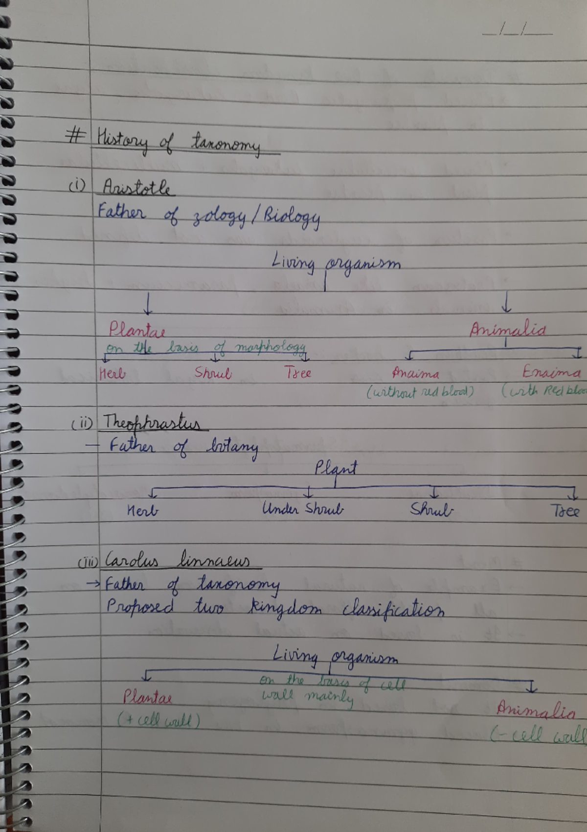 Biological Classification Part -1 - NEET - Studocu