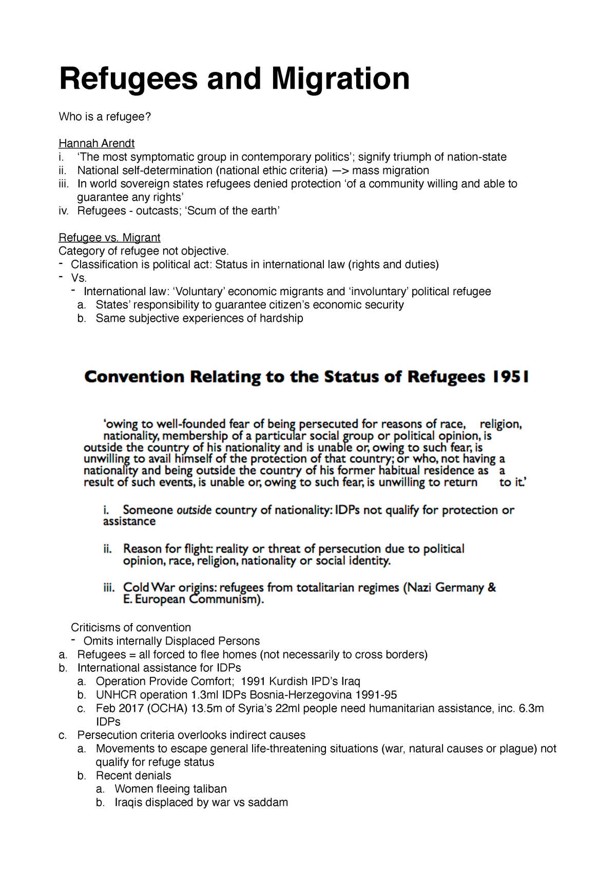 Convention Relation To The Status Of Refugees In 1951 - Refugees And ...