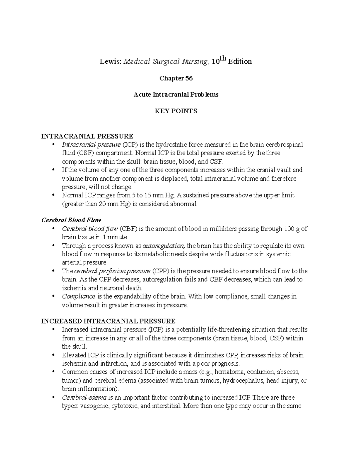 Chapter 056 Lewis book practice questions Lewis MedicalSurgical