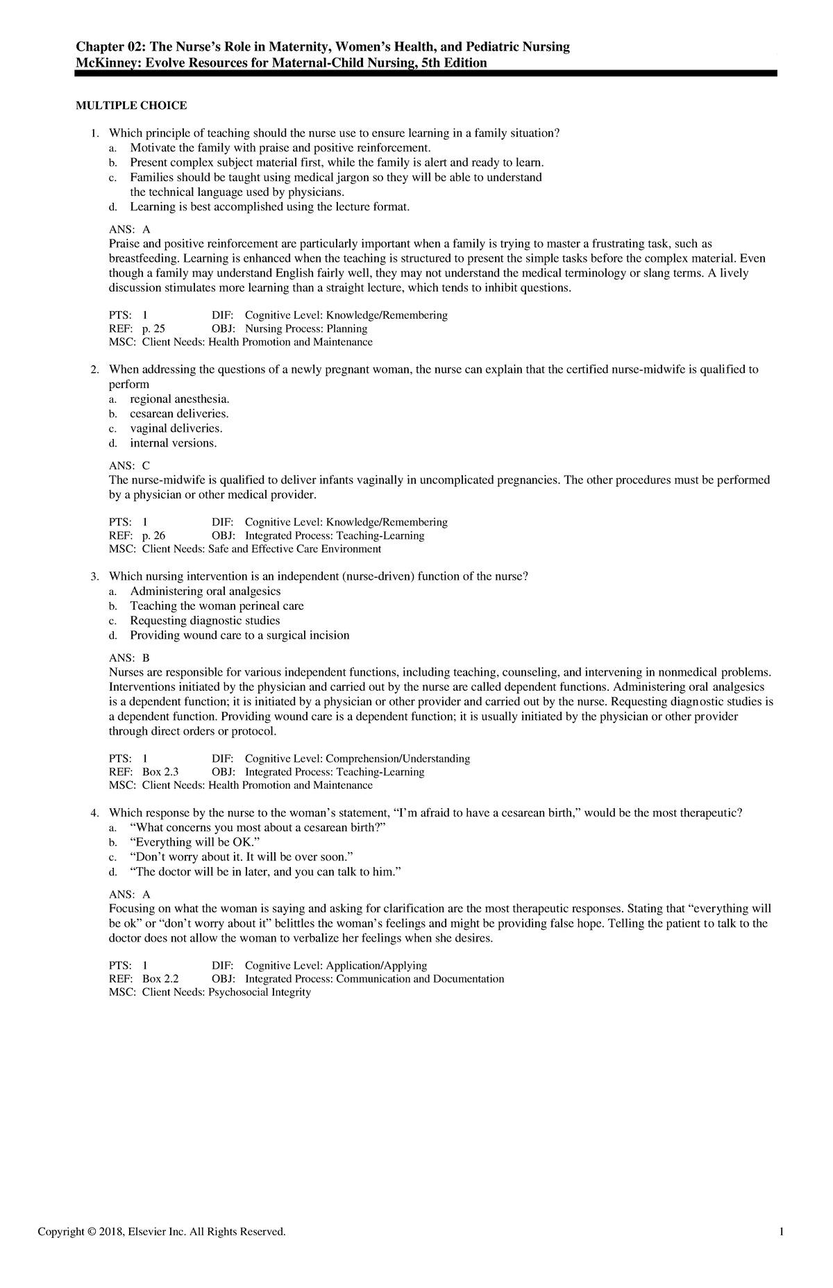 Exam View - Chapter 02 - These are review questions for the ...