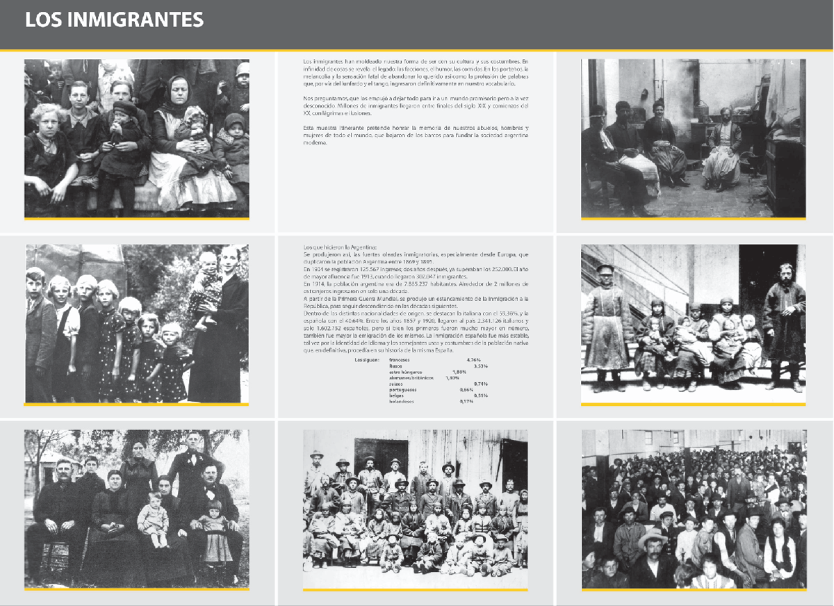 Losinmigrantes - Inmigración argentina - Psícología y Cultura (Sociales ...