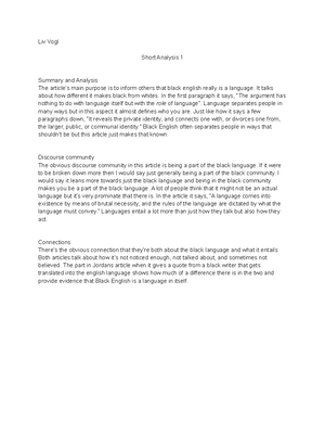 discourse community essay pdf