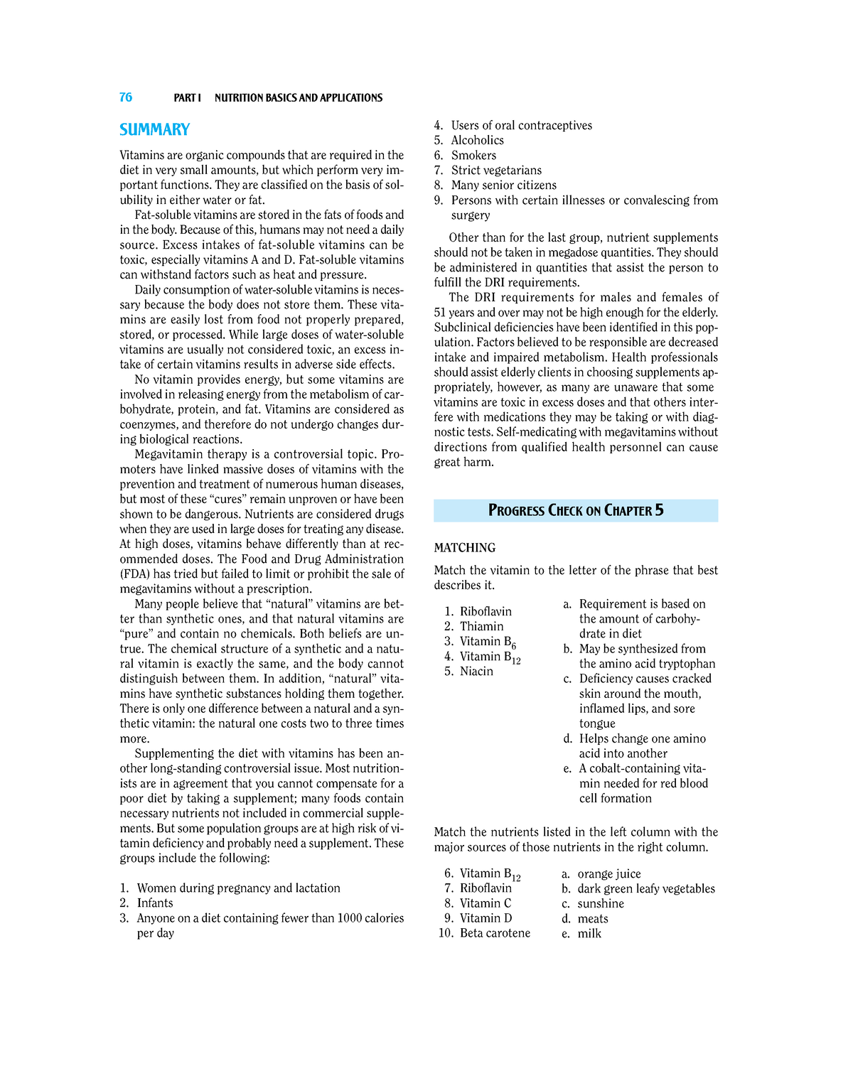 Nutrition and Diet Therapy ( PDFDrive )-11 - 76 PART I NUTRITION BASICS ...