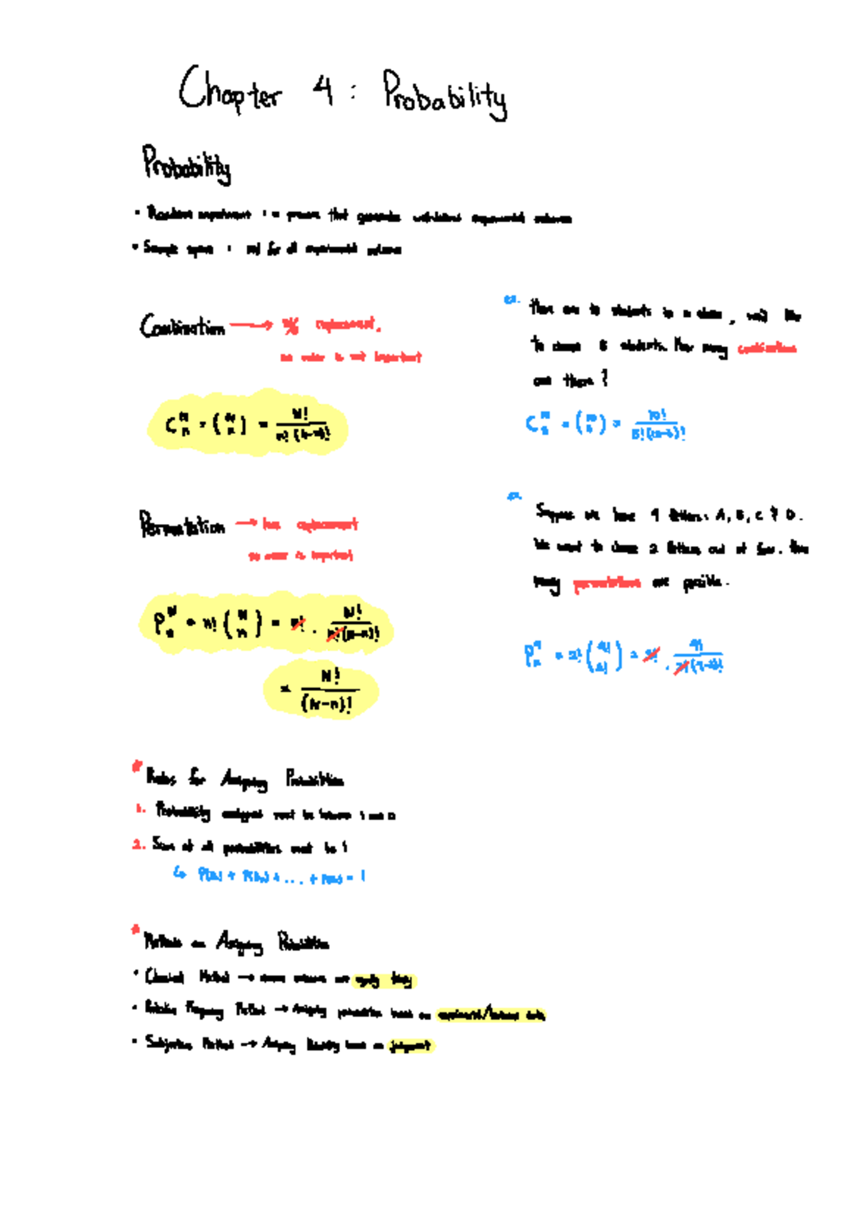 Statistics for economics and business basic formulas - Chapter 4 ...
