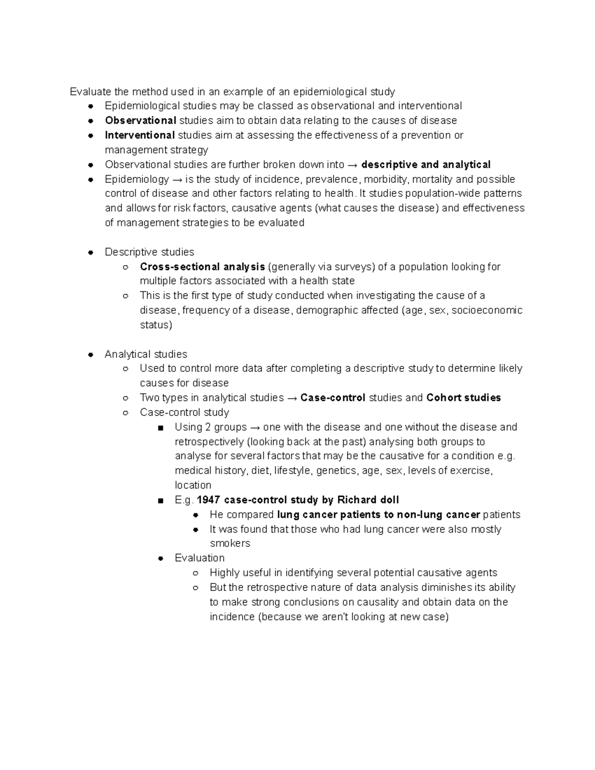 Biology Overview( notes) - Evaluate the method used in an example of an ...