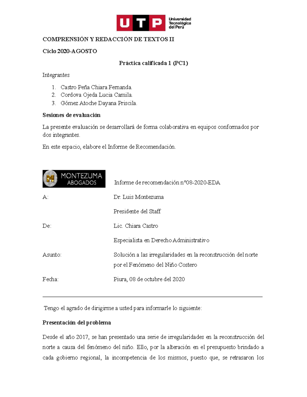 S07 UTP Ejemplo DE Esquema DE Redacción DE Texto Contraargumentativo 2 Párrafos COMPRENSIÓN