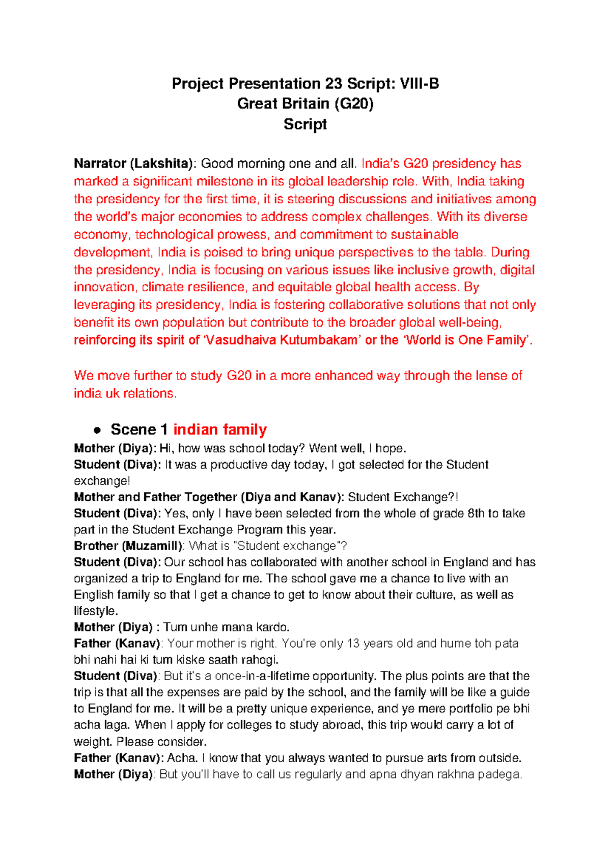 Project Presentation’23 Script VIII-B - Project Presentation 23 Script ...