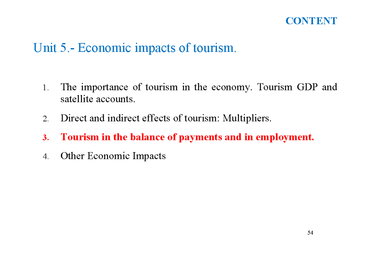 Unit 5B Economic Impacts (BOP And Effects) - Unit 5.- Economic Impacts ...