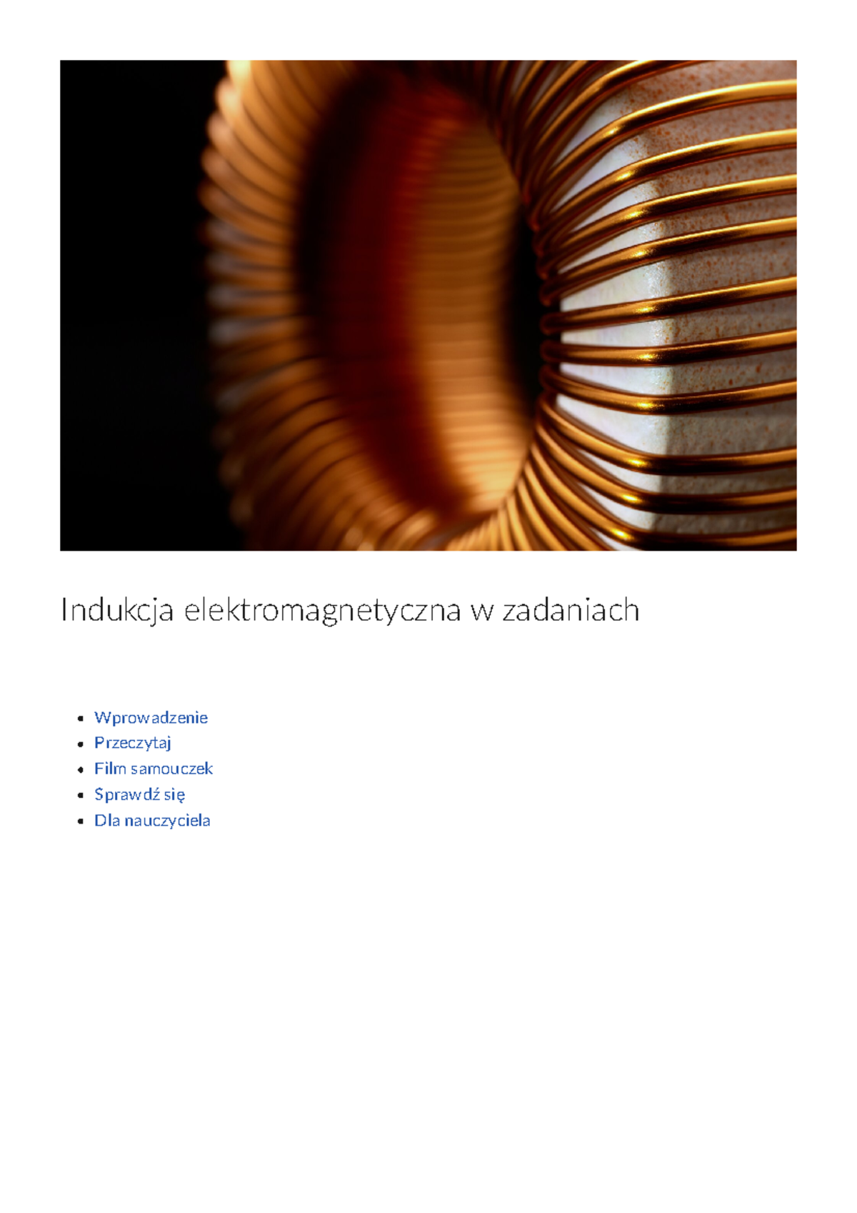 Indukcja Elektromagnetyczna W Zadaniach - Indukcja Elektromagnetyczna W ...