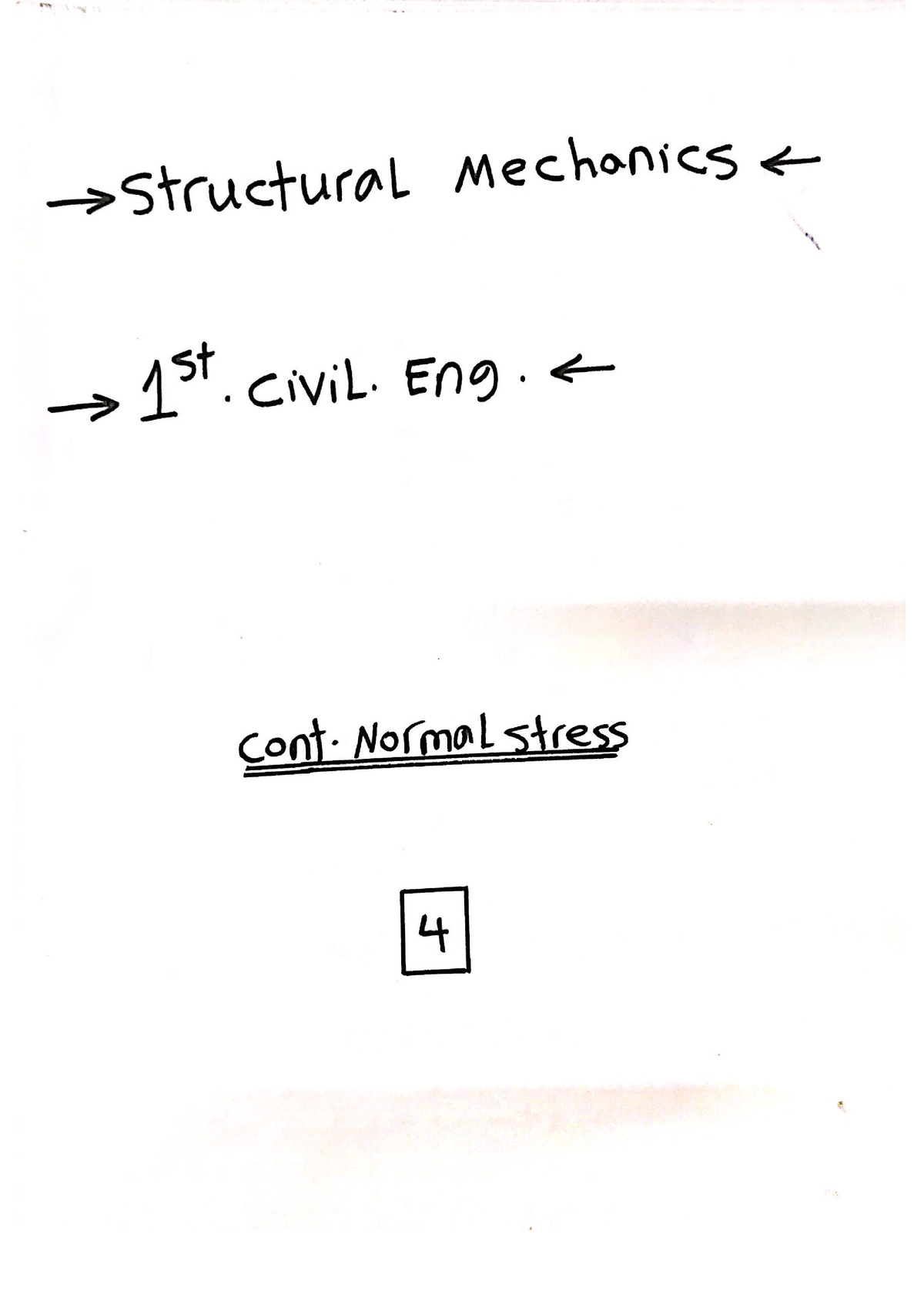 Normal Stress 2 - Structure FOR Electrical Engineers. - Structure - Studocu