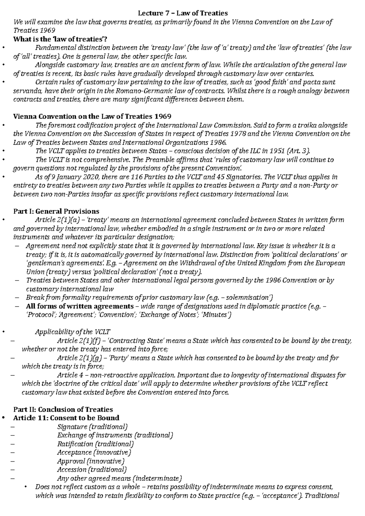 law-of-treaties-one-is-general-law-the-other-specific-law-alongside-customary-law-treaties