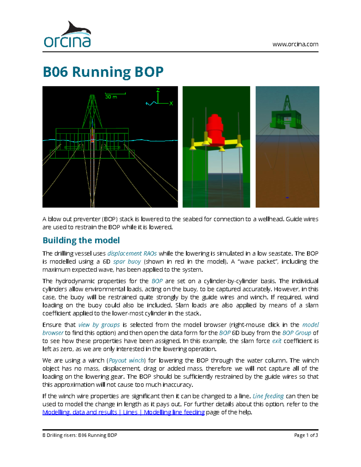 B06 Running BOP - uuuuuuuuuu - orcina B Drilling risers: B06 Running ...