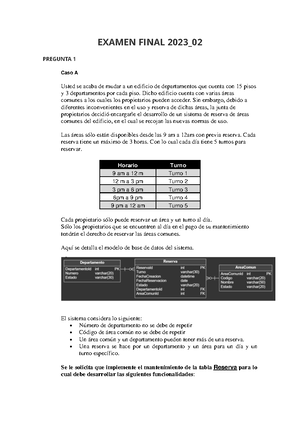 Examen Parcial Fundamentos De Sistemas De Informacion Instrucciones