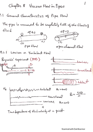 Fluid Mechanics Lecture Note Chapter 5 Part 1 - EML 3701 - Studocu