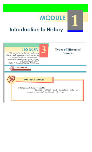 Week 4 - 1 - About history - MODULE 1 Introduction to History Questions ...