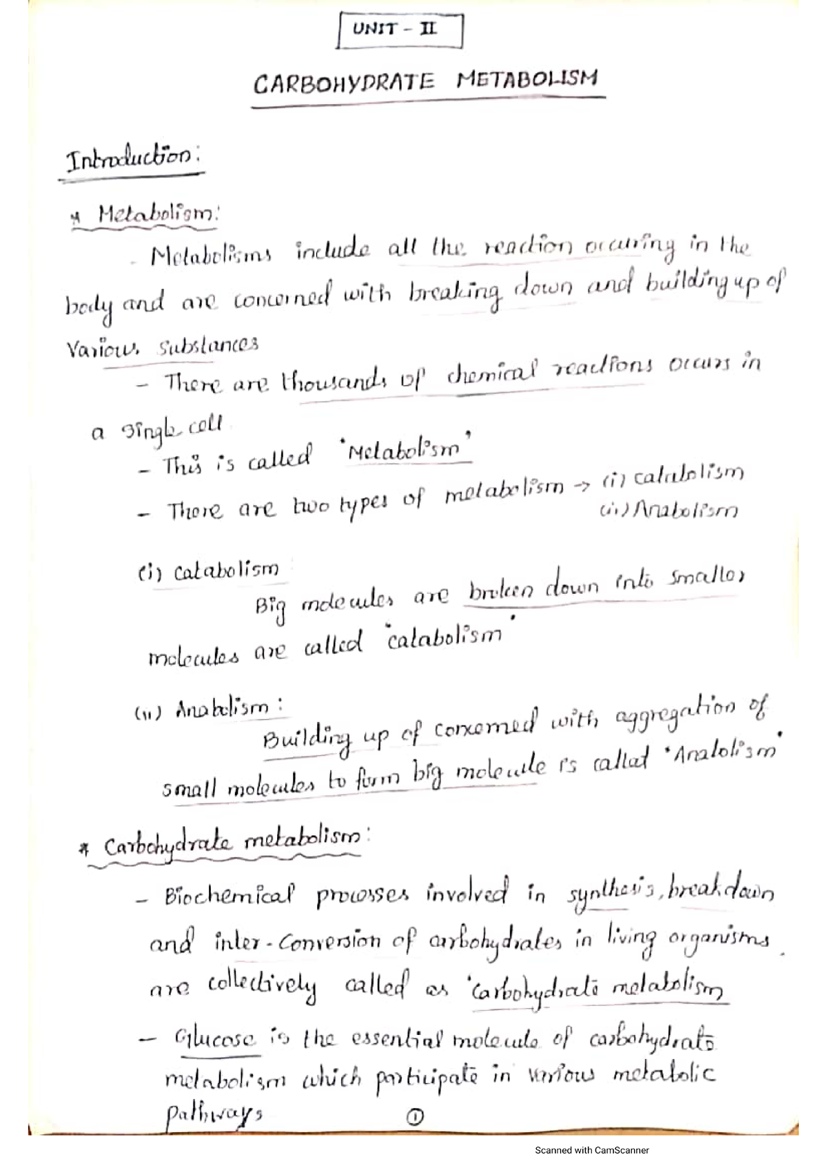 Biochemistry Unit-2 - B. Pharmacy - Studocu