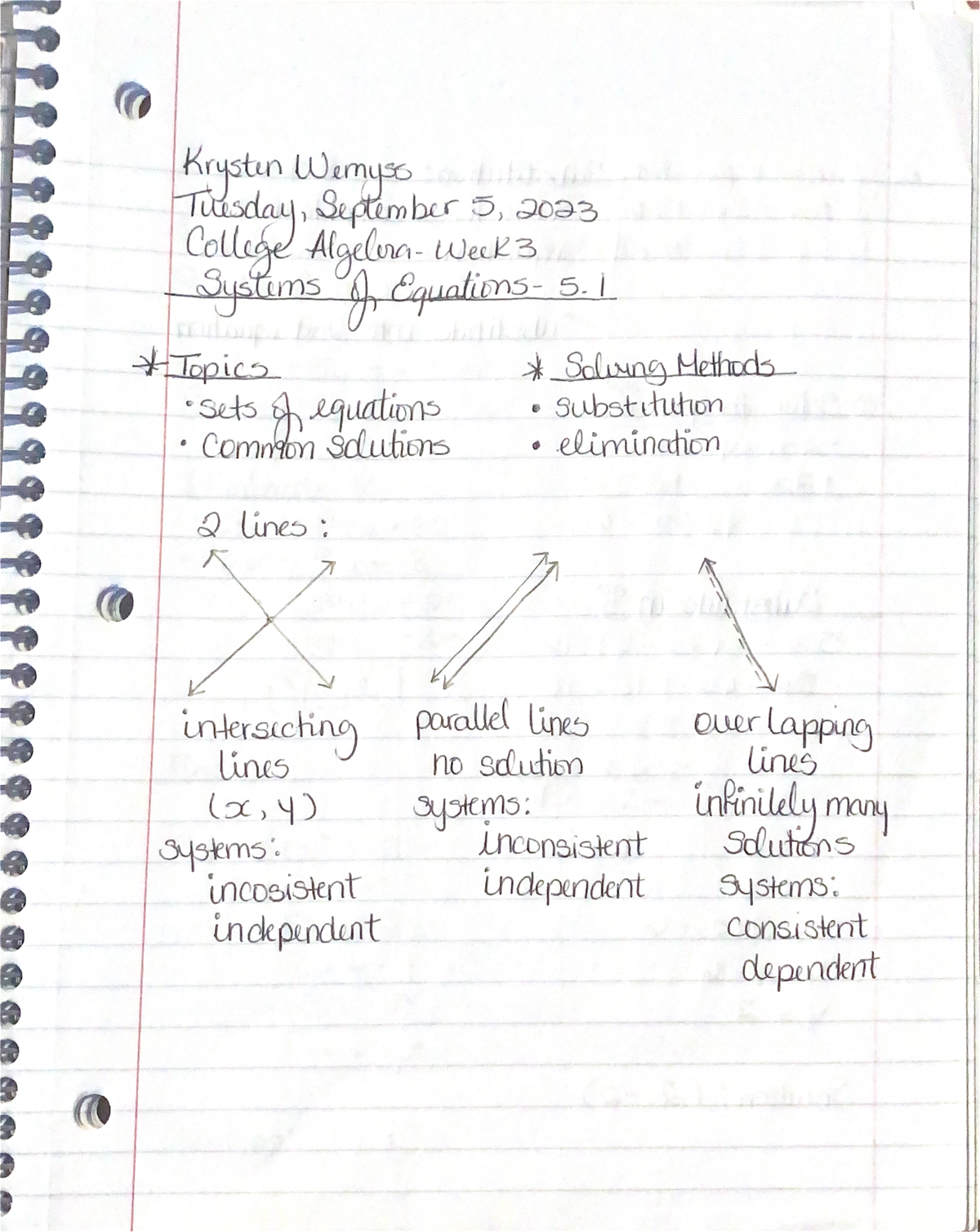 System of equations - Notes - MAC 1105 - Studocu