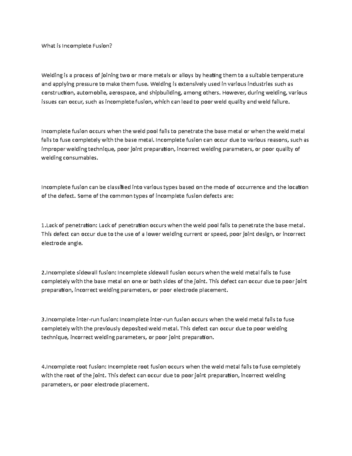 What is Fusion? What is Fusion? Welding is a