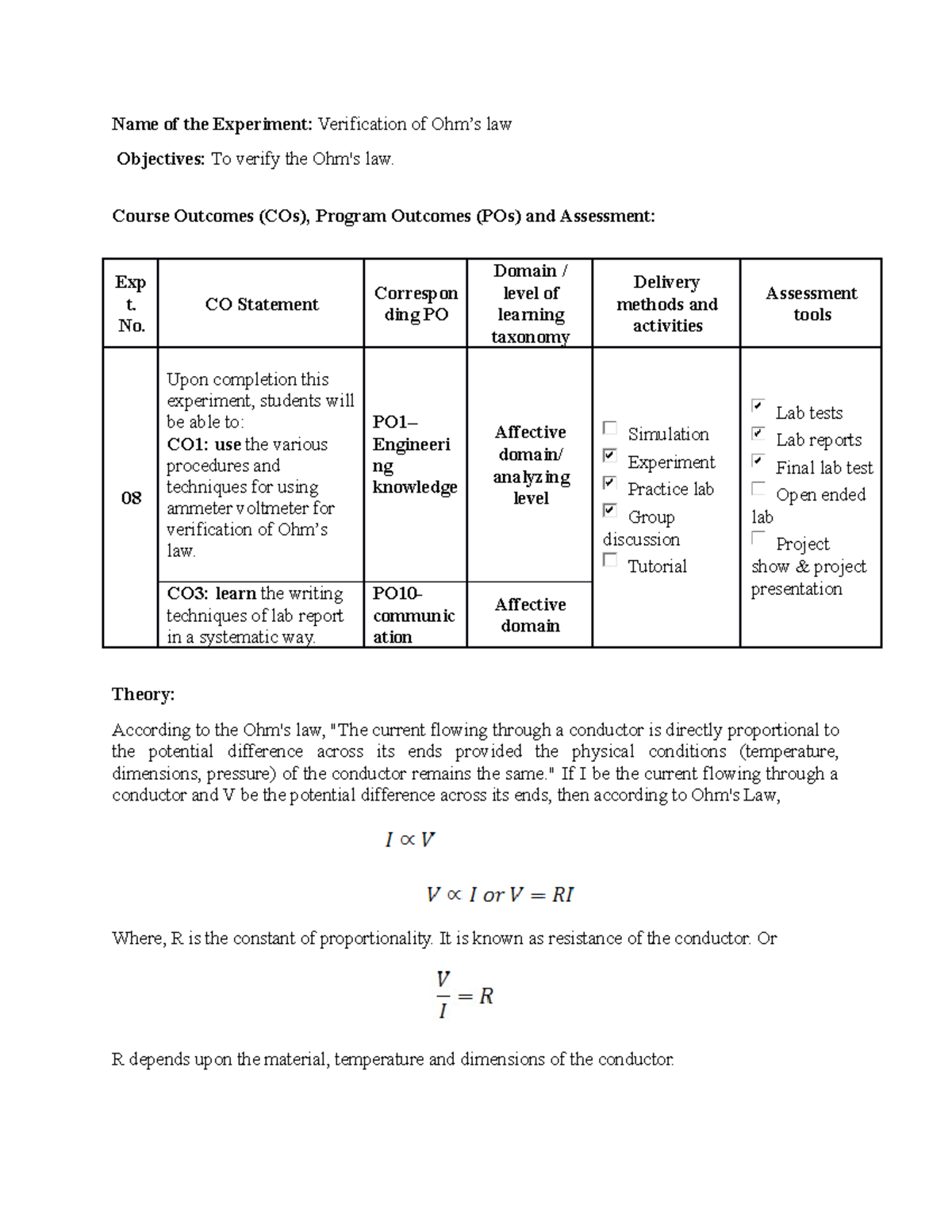 verification-of-ohms-law-name-of-the-experiment-verification-of-ohm