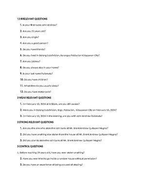 LEA 4 Prelim - Reviewer Glad to help 😊 - LAW ENFORCEMENT OPERATIONS AND ...