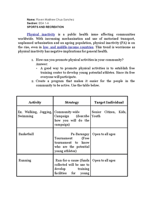 NSTP- Rationale-BSA1A - Rationale: In order to encourage cleanliness ...