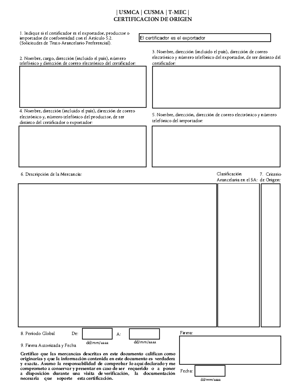 101045 CER-TMEC - CERTIFICADO TMC RESUELTO - | USMCA | CUSMA | T-MEC ...