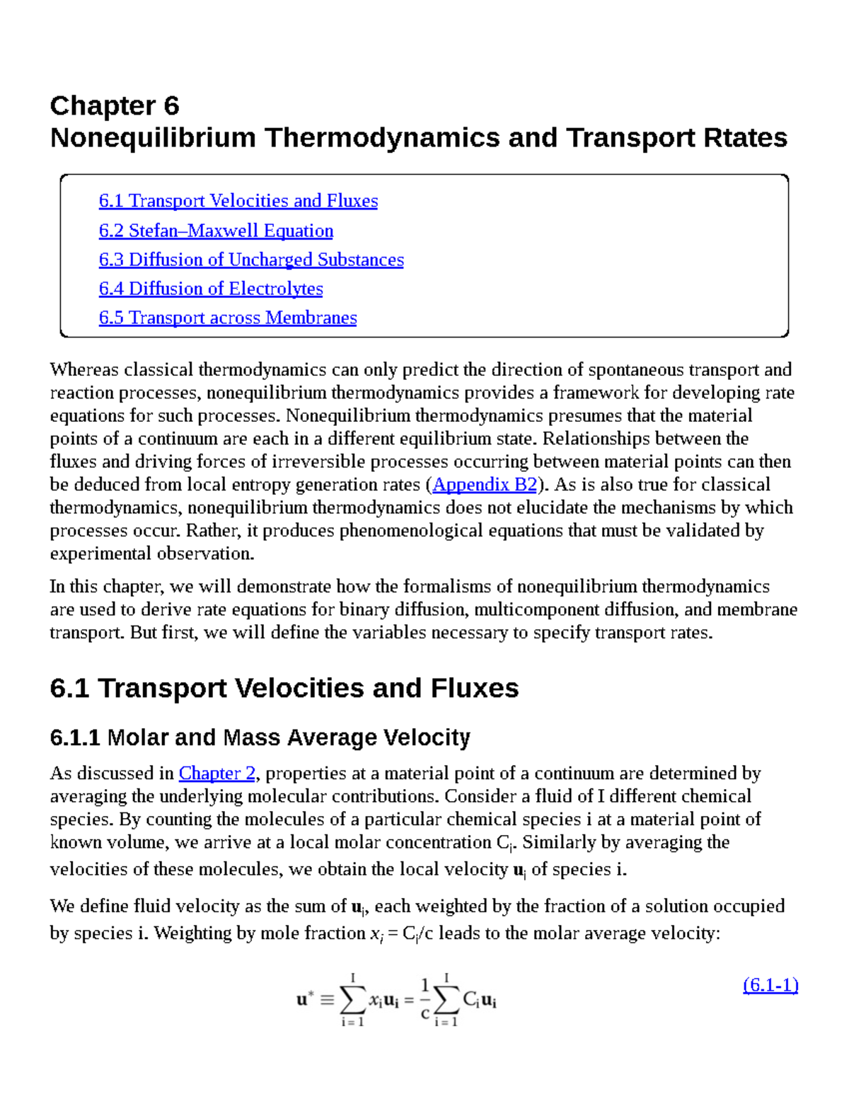 Nonequilibrium Thermodynamics and Transport Rtates - Nonequilibrium ...
