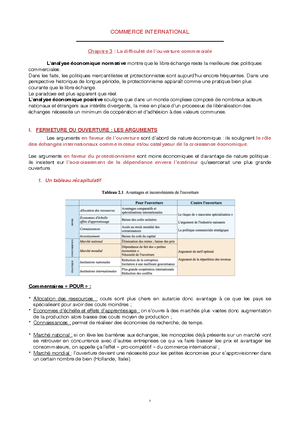 dissertation comment expliquer le commerce international