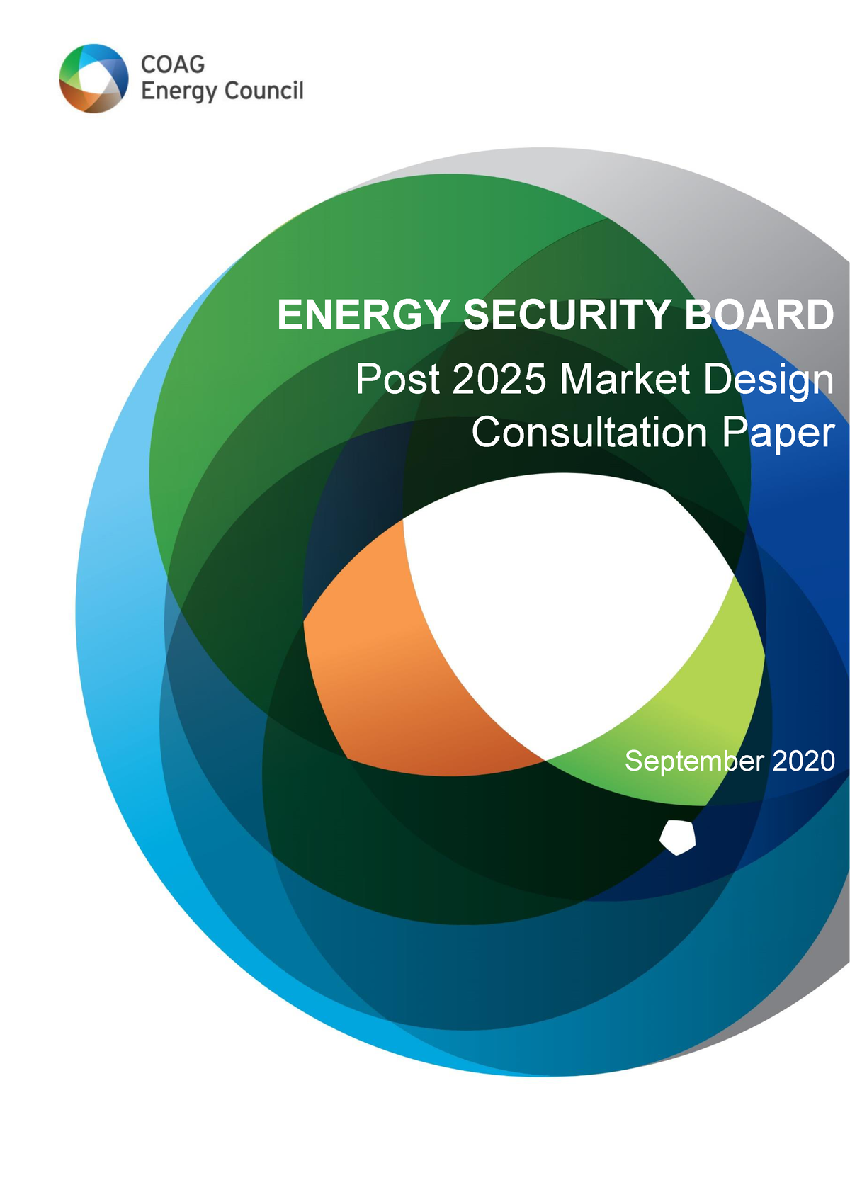 ESB - p2025-market-design-consultation-paper-final - ENERGY SECURITY BOARD Post 2025 Market 