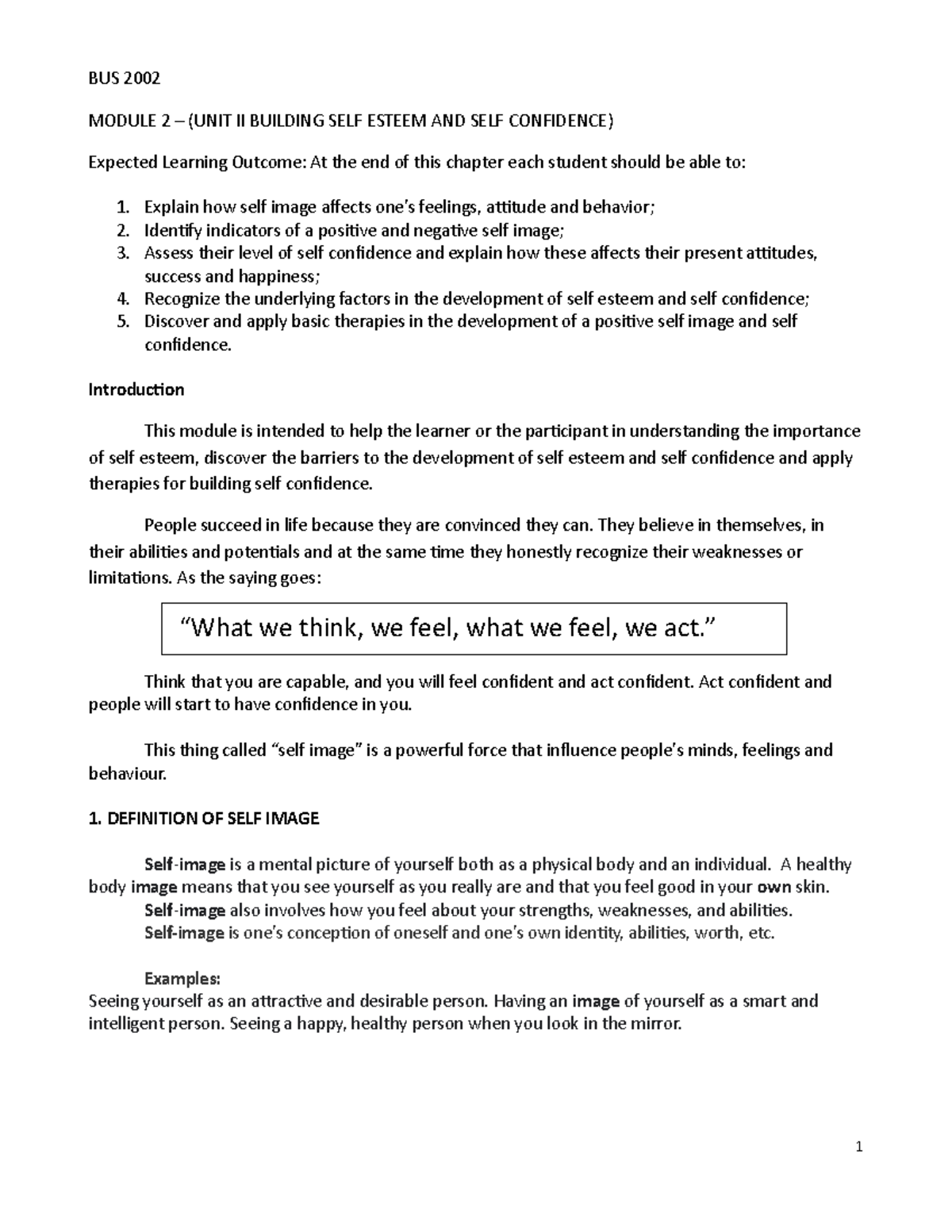 BUS+2002 +-+Module+2 - None - BUS 2002 MODULE 2 – (UNIT II BUILDING ...