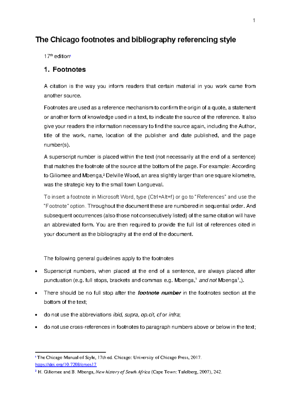Chicago 17 footnotes and references pdf - The Chicago footnotes and ...