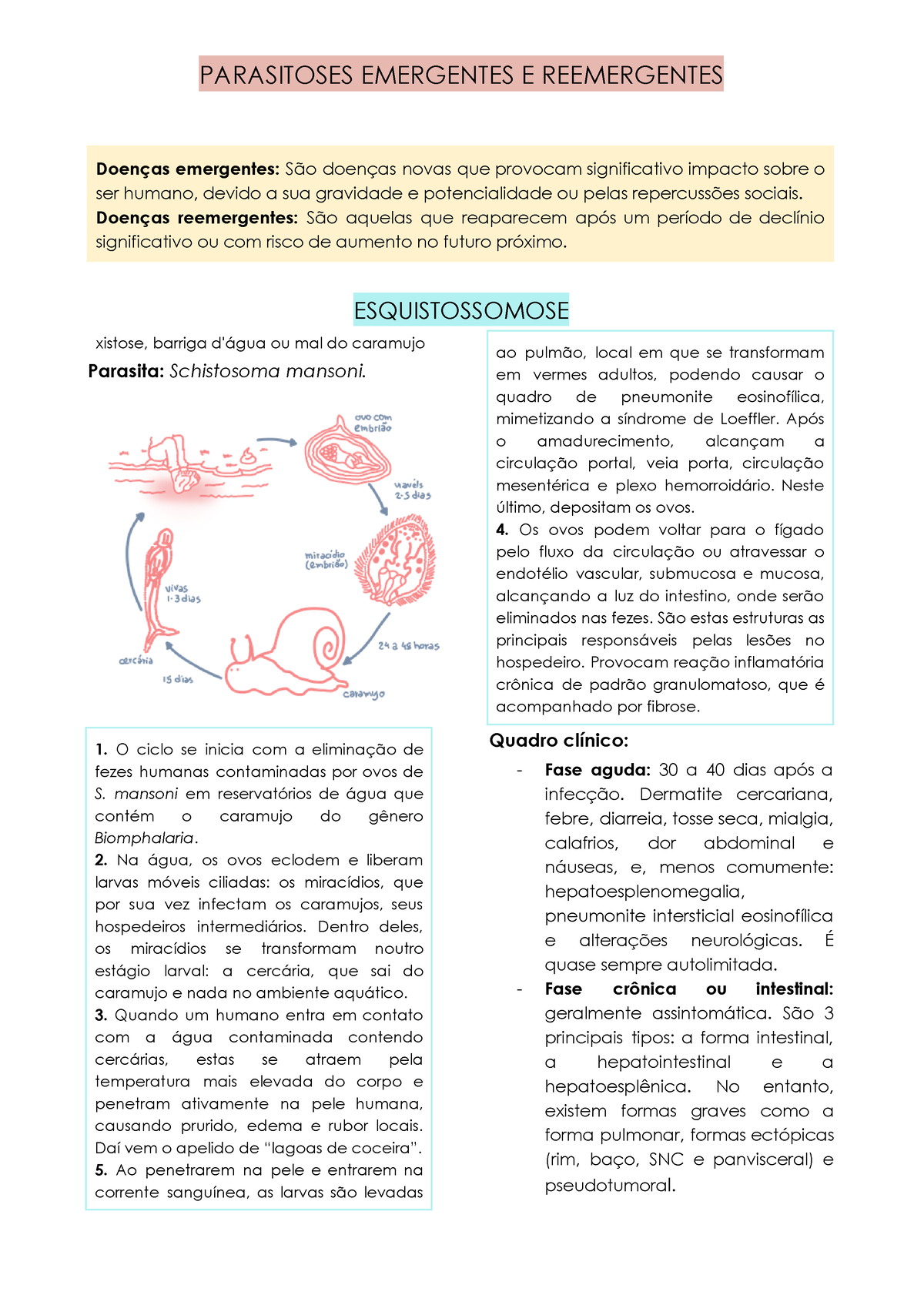 Doenças Emergentes - PARASITOSES EMERGENTES E REEMERGENTES Doenças ...