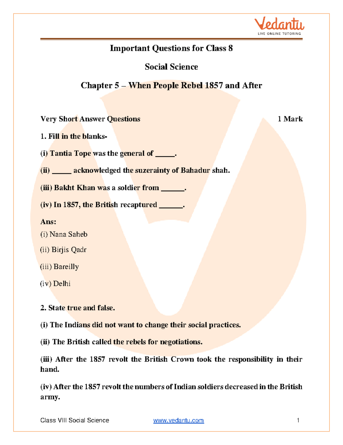 case study based questions class 8 social science