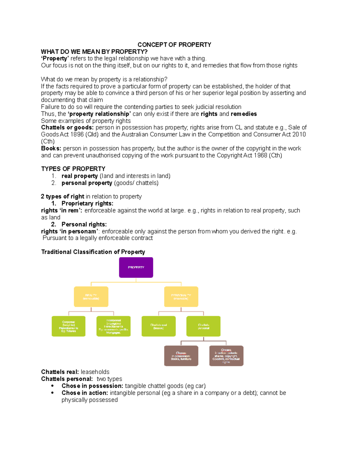 Commercial & Personal Property CONCEPT OF DO WE MEAN refers to the