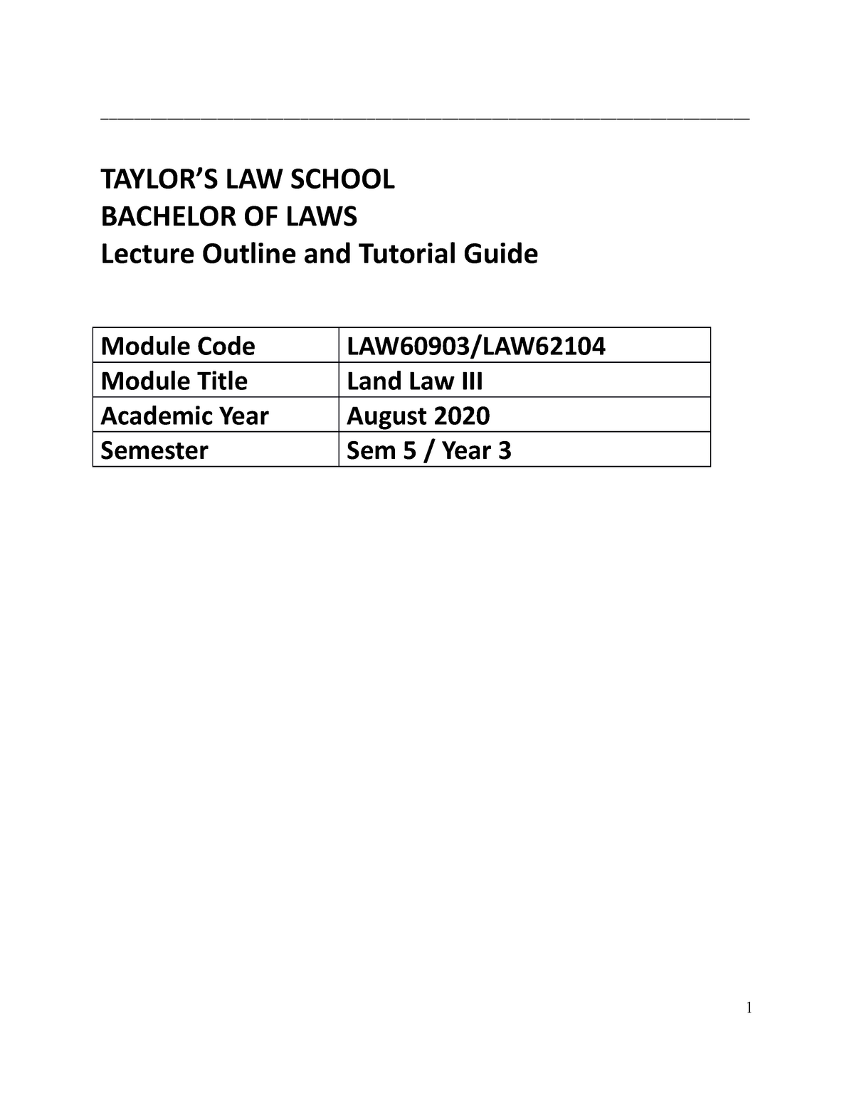 Exam 1 January 2016 Questions Taylor S Law School Bachelor Of Laws Lecture Outline And Tutorial Studocu