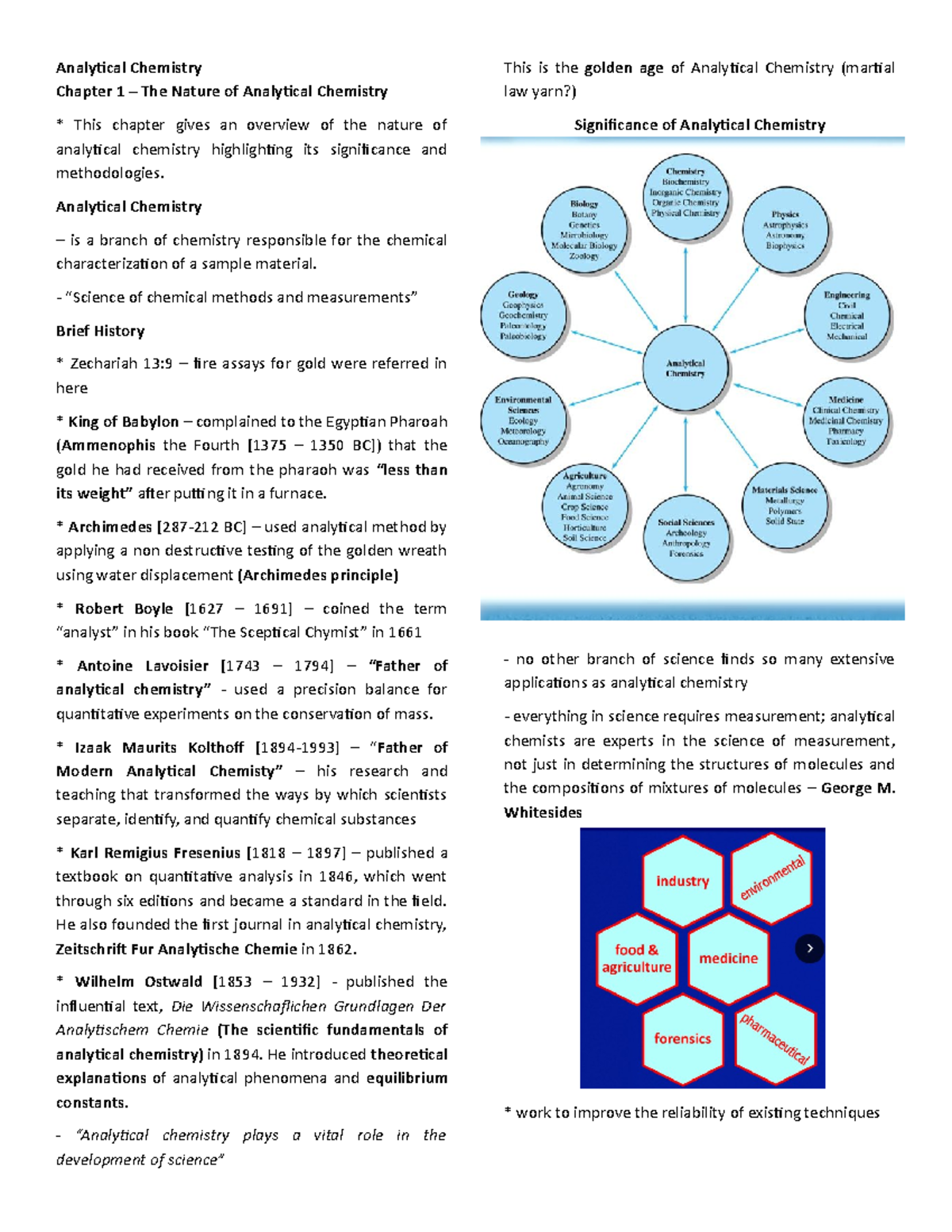 Chb chapter 1 Analytical chemistry 1 Analytical Chemistry Chapter