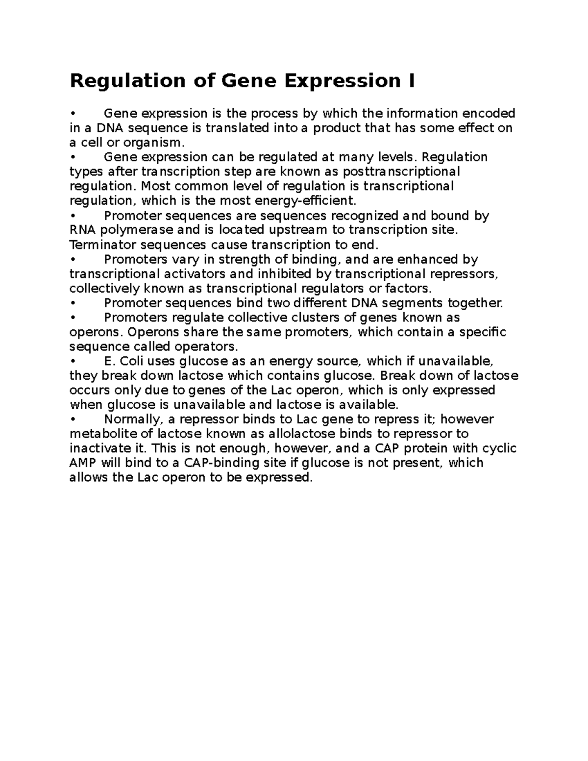 regulation-of-gene-expression-i-gene-expression-can-be-regulated-at